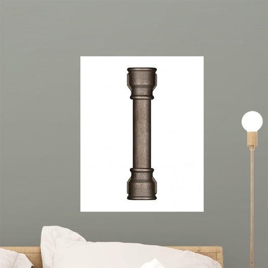 Pipe Alphabet Letter Wall Decal Design 2