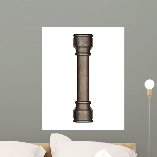 Pipe Alphabet Letter Wall Decal Design 2