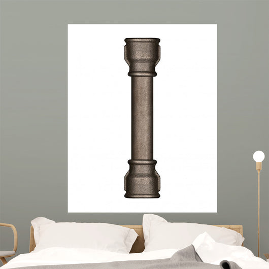 Pipe Alphabet Letter Wall Decal Design 2