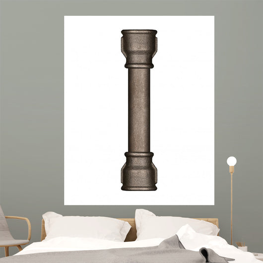 Pipe Alphabet Letter Wall Decal Design 2