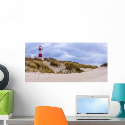 Stormy Weather Lighthouse List Wall Decal