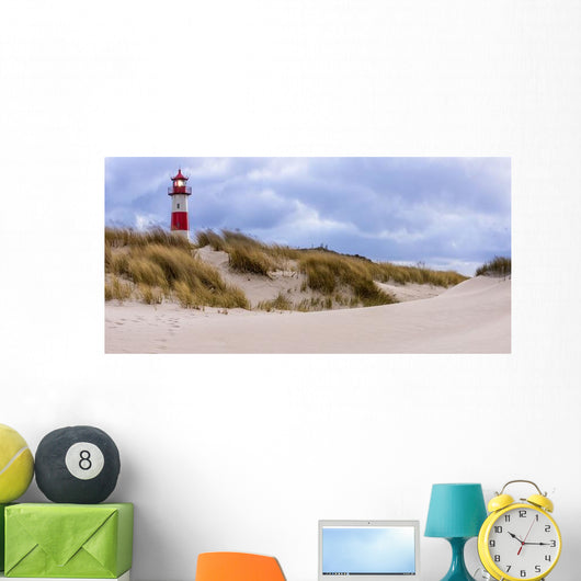 Stormy Weather Lighthouse List Wall Decal