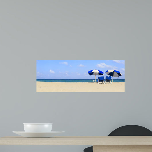 Two Chairs Sand Beach Wall Decal