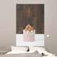 Homemade Birthday Cupcake On A Table. Copy Space. Wall Mural