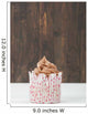 Homemade Birthday Cupcake On A Table. Copy Space. Wall Mural