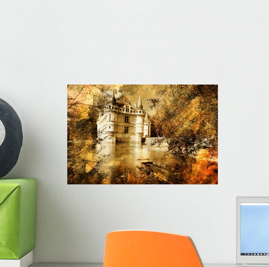 Castle - Artwork in Painting Style Wall Mural
