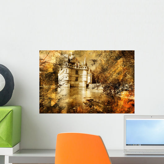 Castle - Artwork in Painting Style Wall Mural