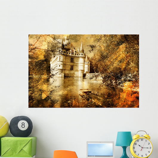 Castle - Artwork in Painting Style Wall Mural