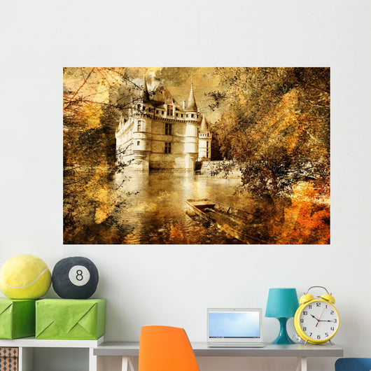 Castle - Artwork in Painting Style Wall Mural
