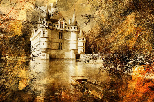 Castle - Artwork in Painting Style Wall Mural