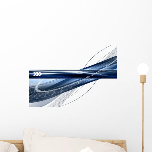 Abstract futuristic design elements background Wall Decal