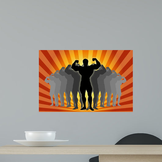 Body Builder Male Wall Mural