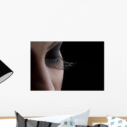 Tears on Eyelashes Wall Mural