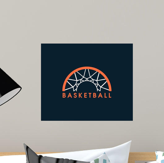 Basketball logo Wall Mural