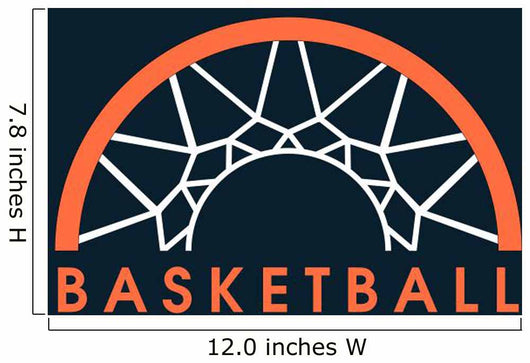 Basketball logo Wall Mural