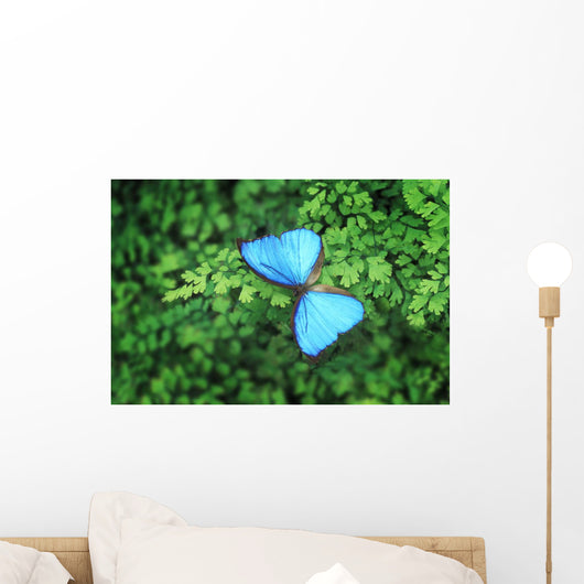 Blue Butterfly Wall Decal