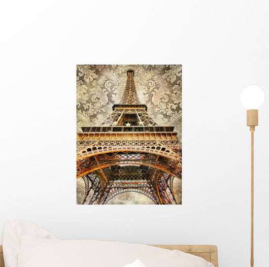 Artistic Picture Eiffel Tower Wall Mural