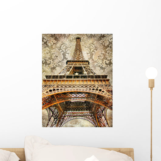Artistic Picture of Eiffel Tower Wall Mural