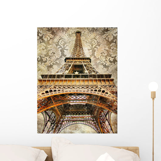 Artistic Picture of Eiffel Tower Wall Mural