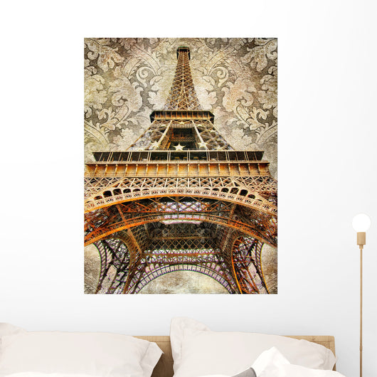Artistic Picture of Eiffel Tower Wall Mural