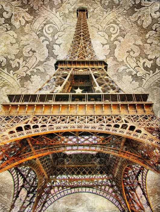 Artistic Picture of Eiffel Tower Wall Mural