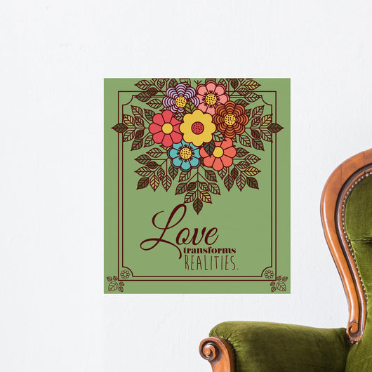 message in calligraphy design Wall Mural