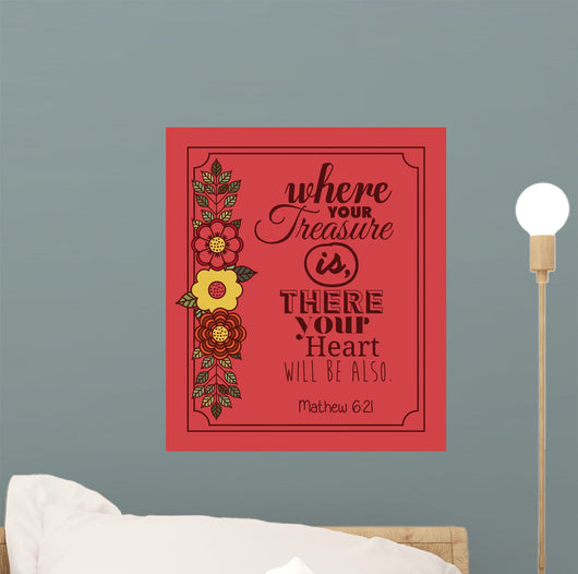 message in calligraphy design Wall Mural