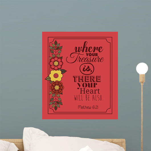 message in calligraphy design Wall Mural