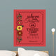 message in calligraphy design Wall Mural