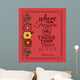message in calligraphy design Wall Mural
