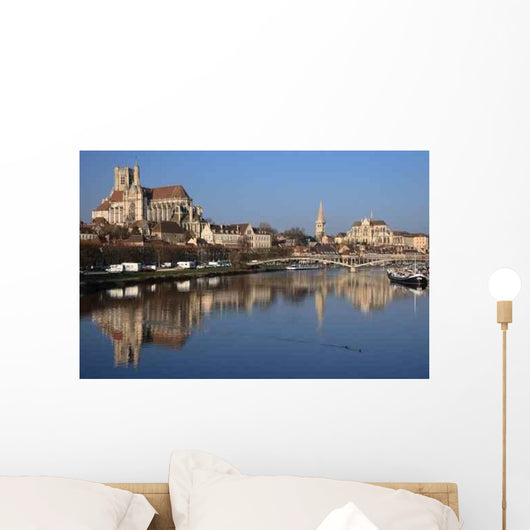 Auxerre Et Reflets Dans Wall Decal