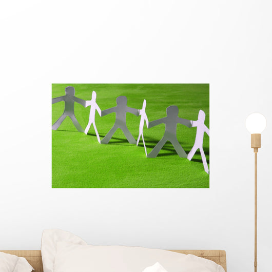 Teamwork of Paper Team Wall Mural