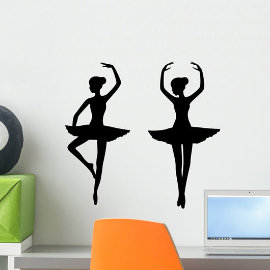 2 ballet dancers Wall Decal