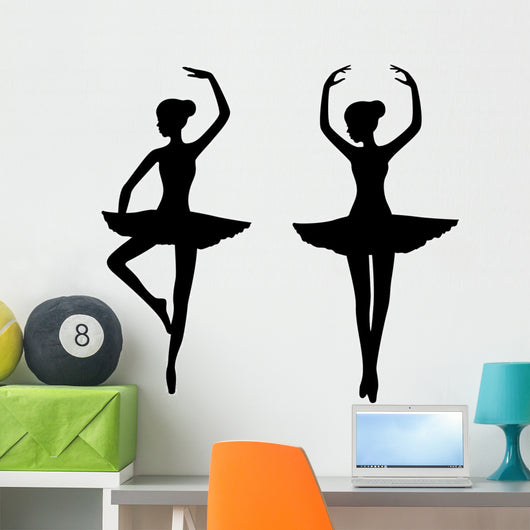 2 ballet dancers Wall Decal