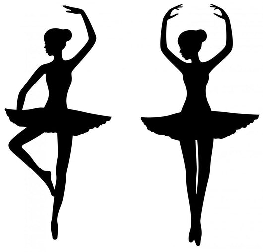 2 ballet dancers Wall Decal