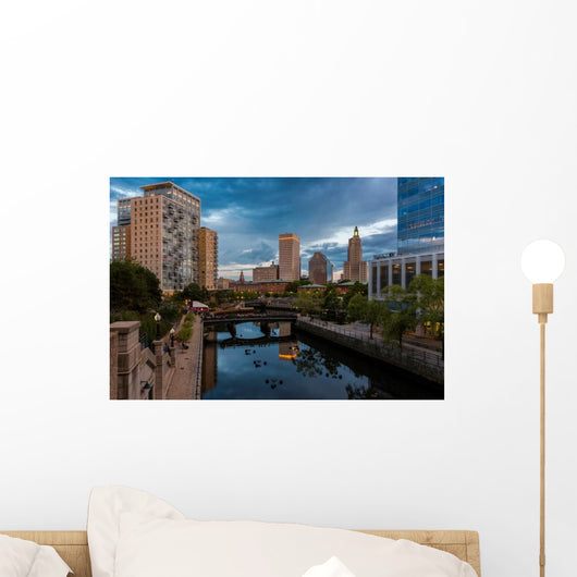 Waterplace Park Woonasquatucket River Wall Decal