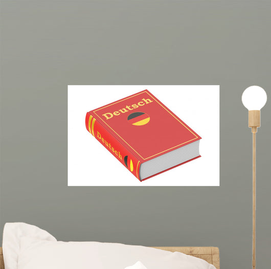 German Language Textbook 3D Wall Decal