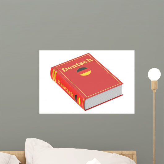 German Language Textbook 3D Wall Decal