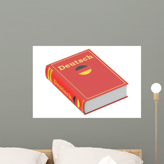 German Language Textbook 3D Wall Decal