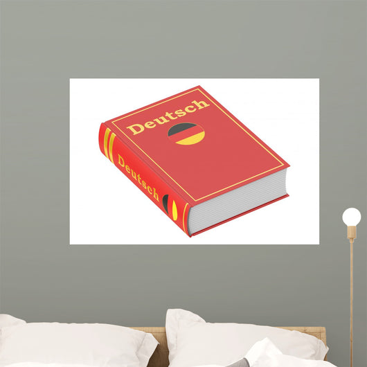 German Language Textbook 3D Wall Decal