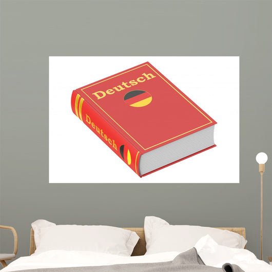 German Language Textbook 3D Wall Decal