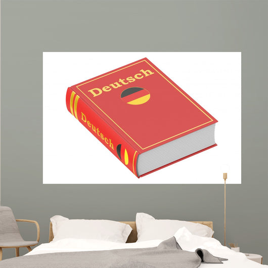 German Language Textbook 3D Wall Decal