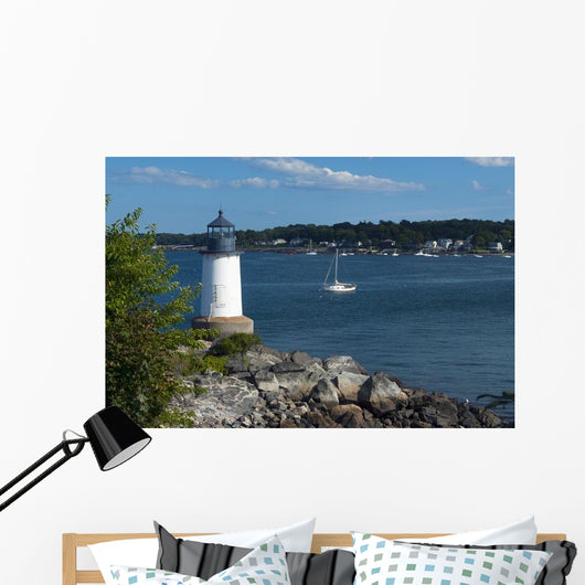 Salem Harbor Lighthouse Fort Wall Decal