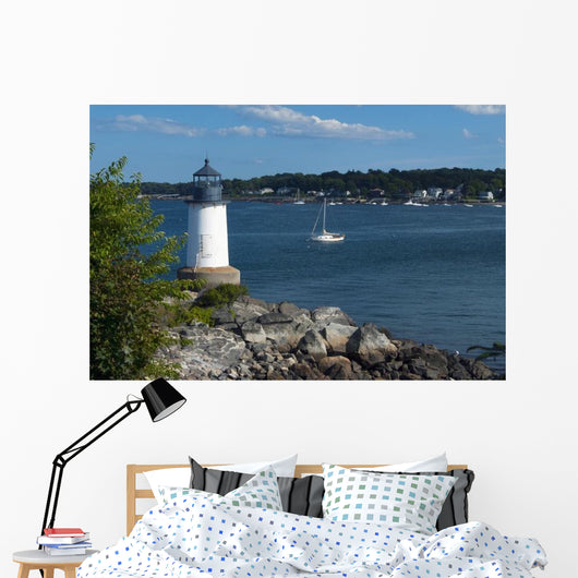Salem Harbor Lighthouse Fort Wall Decal