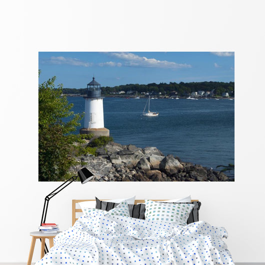 Salem Harbor Lighthouse Fort Wall Decal