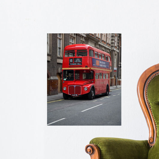 London Double Decker Bus Wall Mural