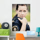 Confident Female Police Officer Wall Decal