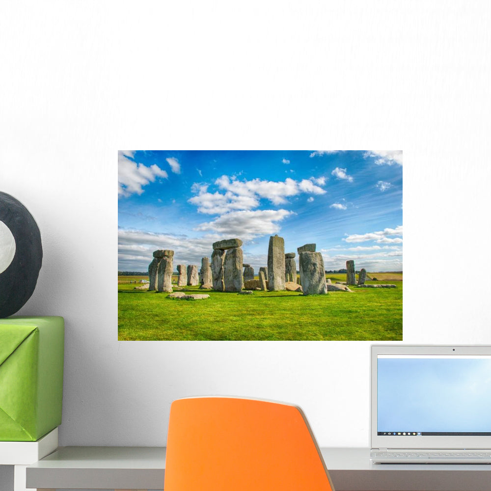 Stonehenge with Blue Sky Wall Decal - WallMonkeys.com – Wallmonkeys