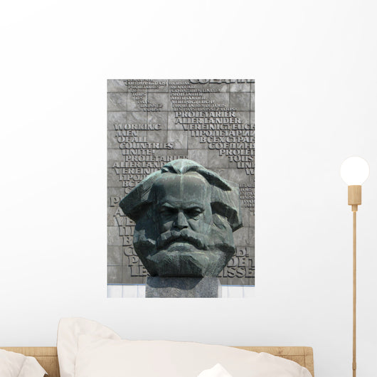 Karl Marx statue Wall Mural