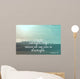 Inspirational verse from the bible on a blurred background Wall Mural